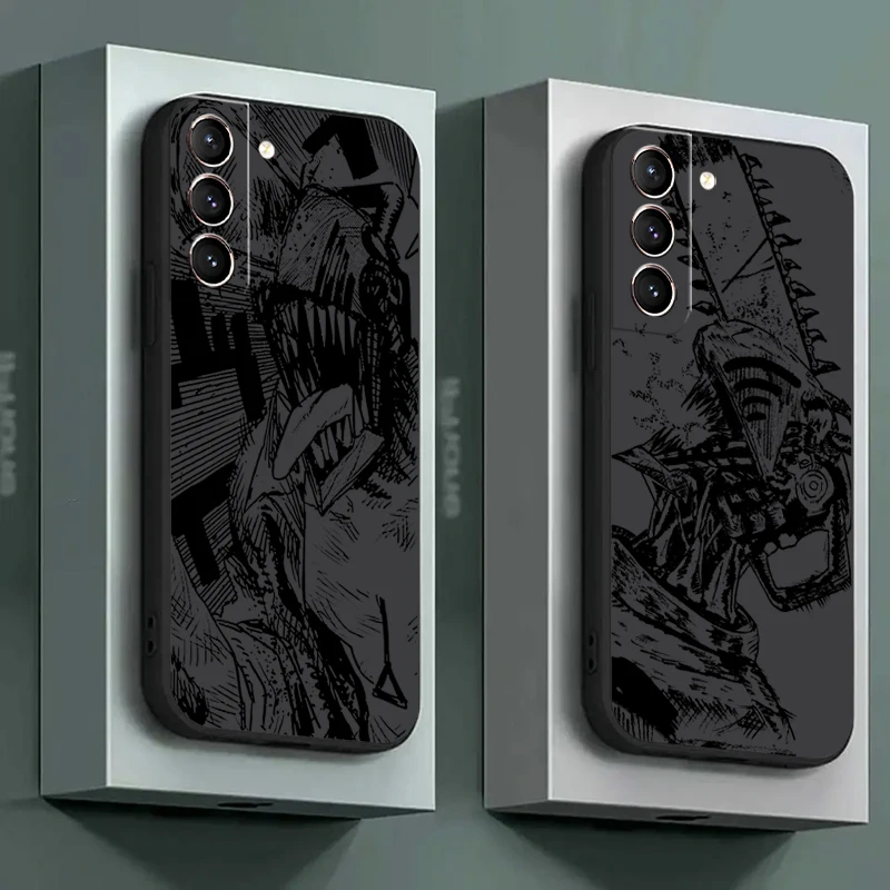 أنيمي بالمنشار رجل لسامسونج غالاكسي S24 S23 S22 S21 S20 الترا S10 زائد S23 S21 S20 FE جراب هاتف Carcasa Funda