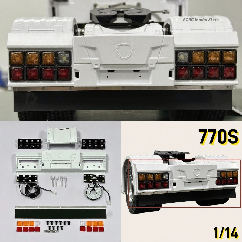 

1/14 RC Truck 770S Комплект задних лучей Задний фонарь для Tamiya 1/14 RC Tractor Truck SCANIA 770S Series Запчасти Игрушки DIY Аксессуары