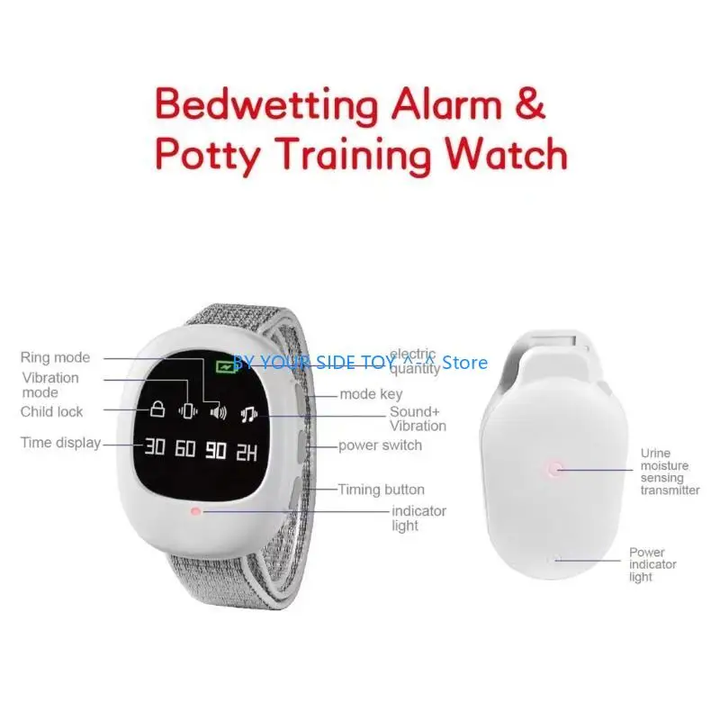

Pee Alarm Bedwetting Reminder Wireless Bedwetting Alarm Wireless Urine Wet Alarm Potty Training for Children Kid Elders U6XE
