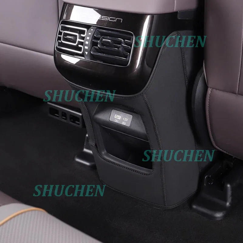 Car Seat Anti-kick Pad for BYD Frigate 07 2023-2024 Seat Back Kick Protector Dirt-proof Leather Cover Interior Accessories