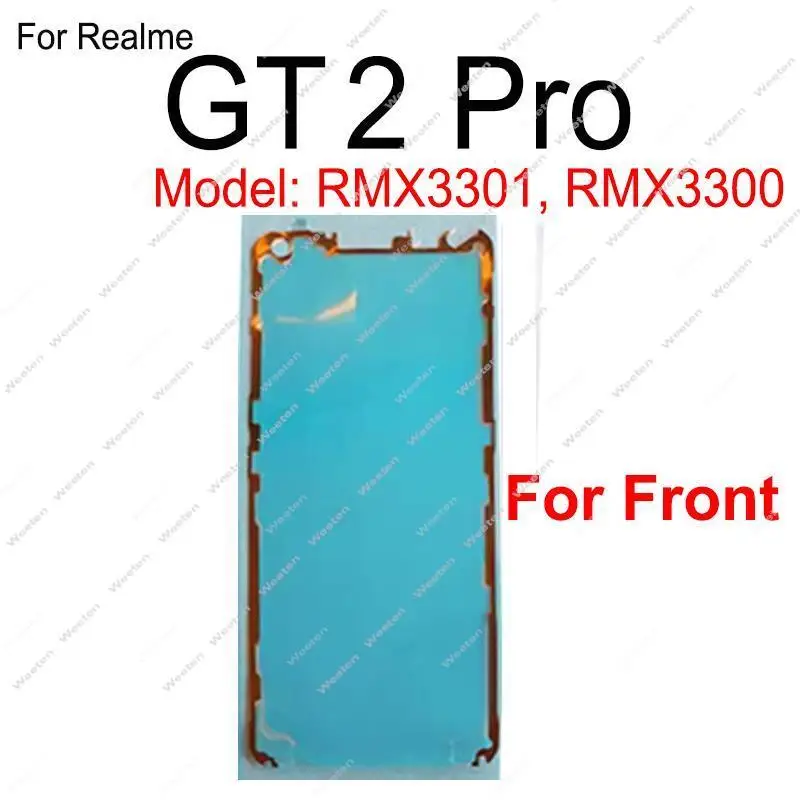 For Realme GT2 Pro LCD Screen Adhesive Tape Back Battery Cover Adhesive Sticker Glue Parts