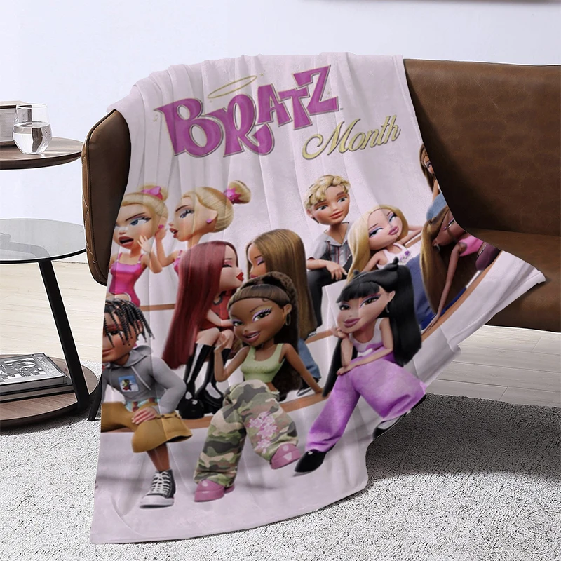 

Cartoon B-Bratz Doll Blanket Double Bed Comforter Sofa Blankets and Bedspreads Winter Bedspread the Knee Warm Baby & Throws Home