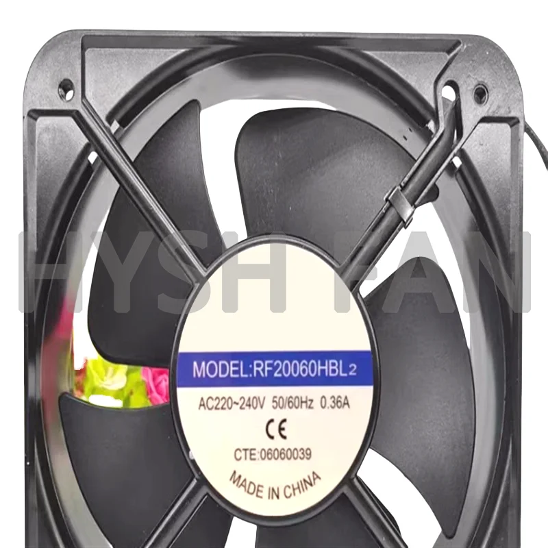 

RF20060HBL2 220V 0.36A 20060 20cm Axial Fan Cooling Fan