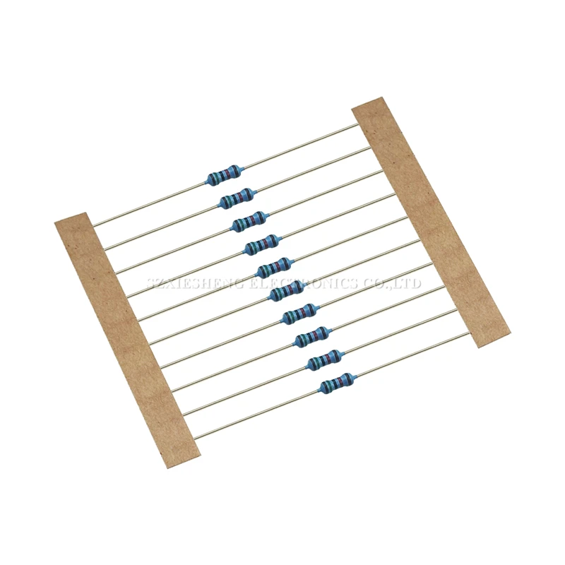 Resistore a film metallico da 100 pezzi 1/4W 0,25W 0R-22M 1% 0 1 2,2 10 100 150 220 270 330 470 1K 2,2K 4,7K 10K 47K 100K 470K 1M 10M 20M Ohm