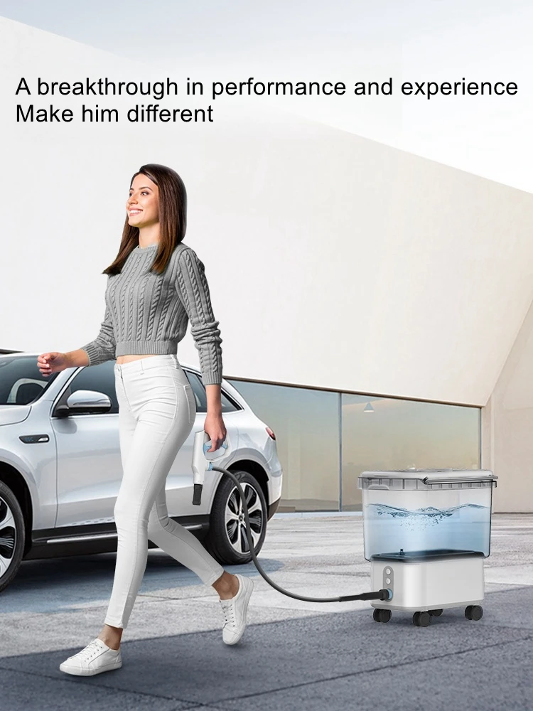 Intelligent lithium high-pressure washer wireless car washer god household portable car wash water gun with water tanks