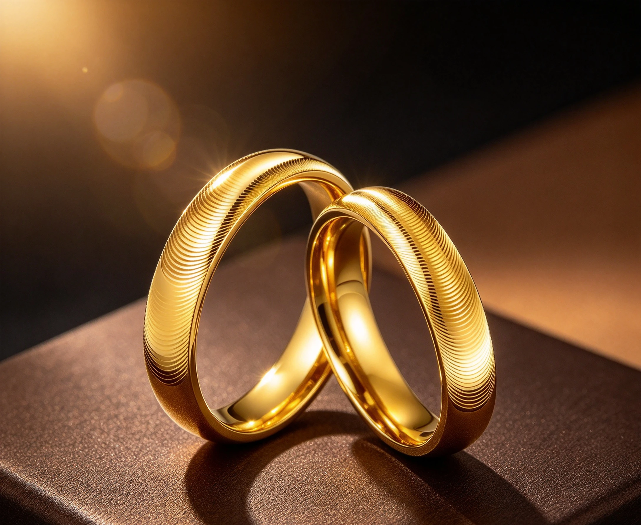9999 Gold Cat's Eye Ring, Fashionably Simple for Couples, Wholesale with Metal Stamp Gift for girlfriend
