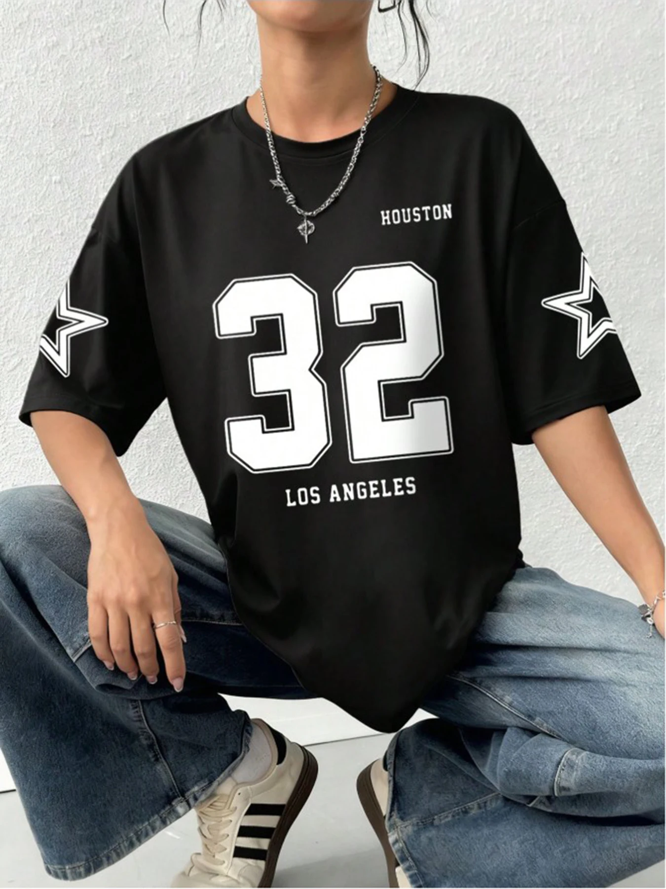 

Толстовка с капюшоном и принтом Лос-Анджелеса, женская осенне-зимняя высококачественная модная повседневная спортивная свободная пуловерная куртка, топ