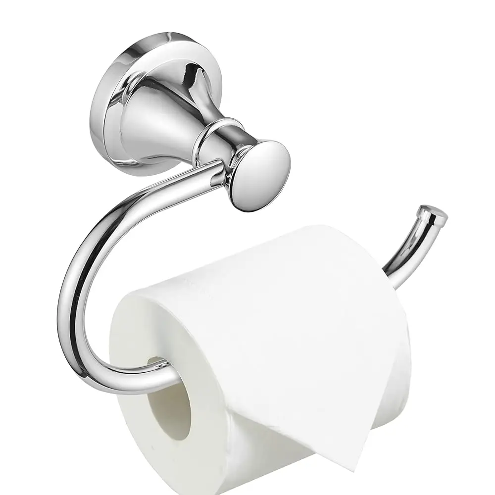 

Polished Chrome Toilet Tissue Paper Holder Polished Chrome Bathroom Accessories Toilet roll Paper Hanger, Wall Mounted, Rust