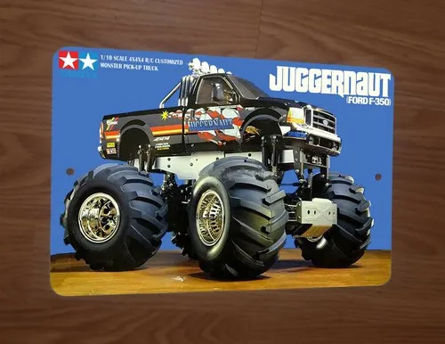Camioneta F-350 Juggernaut RC con Control Remoto, Letrero Metálico