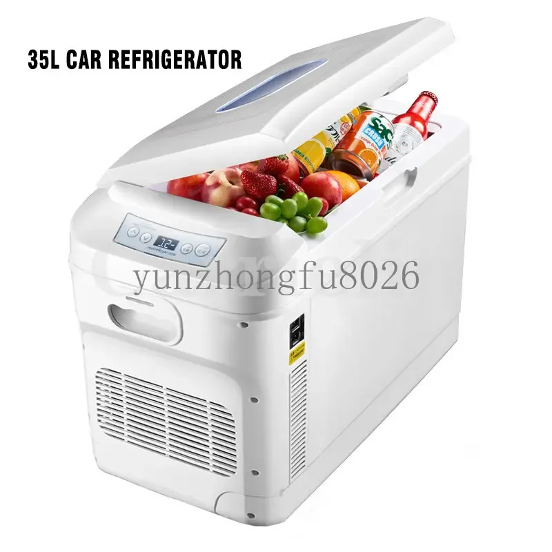 35L 15L Car Refrigerator Mini Fridge Freezer Portable Compressor Cooler 12/24V/220V Refrigeration Warm Heat Ice Box For Camping