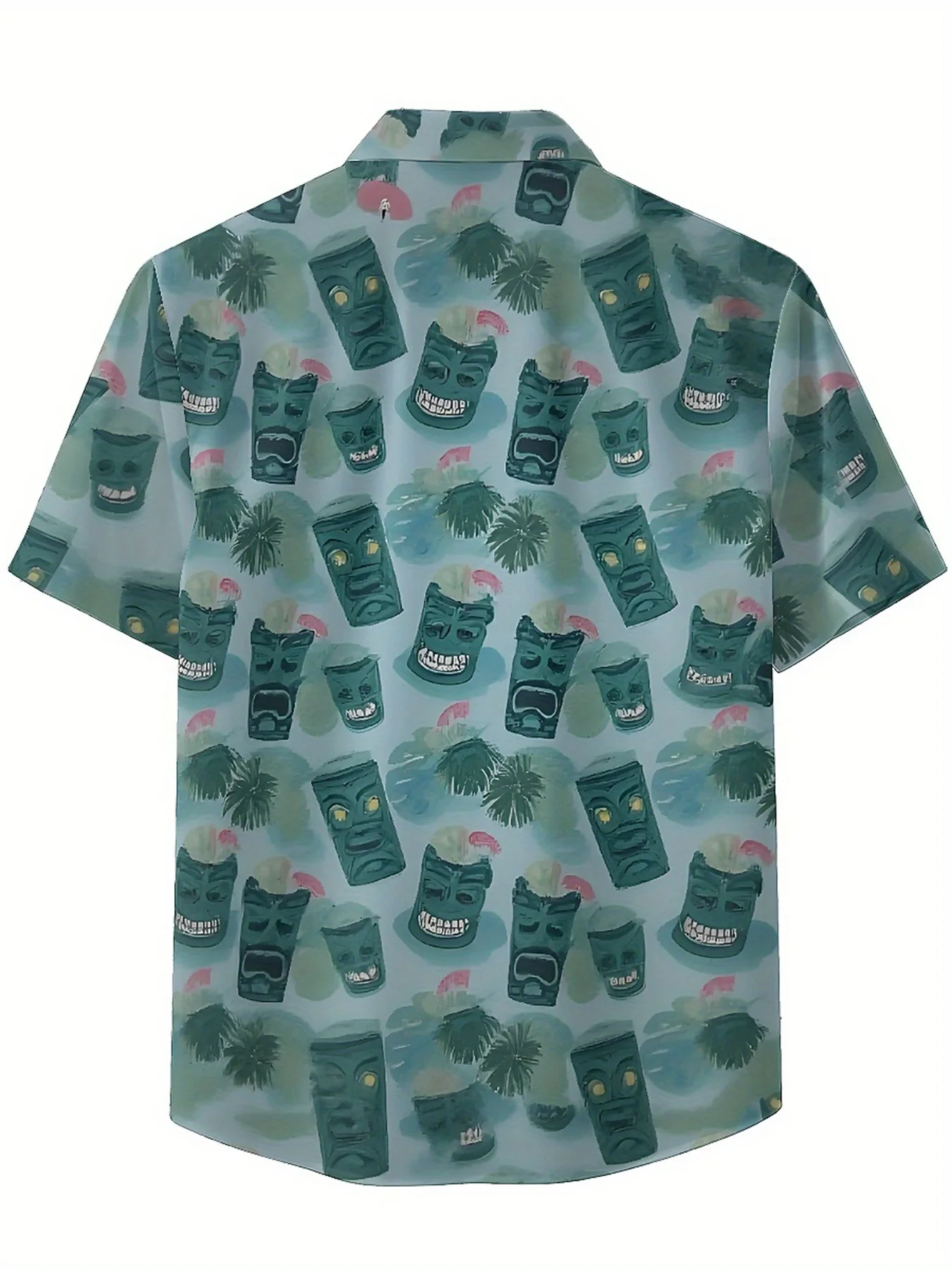 Camisa Hawaiana Tiki Hombre Talla Grande Verano - usage example