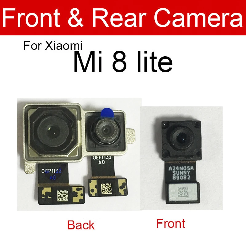 Front & Rear Camera For Xiaomi Mi 8 8SE Mi 9 9SE 8 9Lite CC9 Back Main Camera & Small Facing Camera Flex Cable Replacement Parts