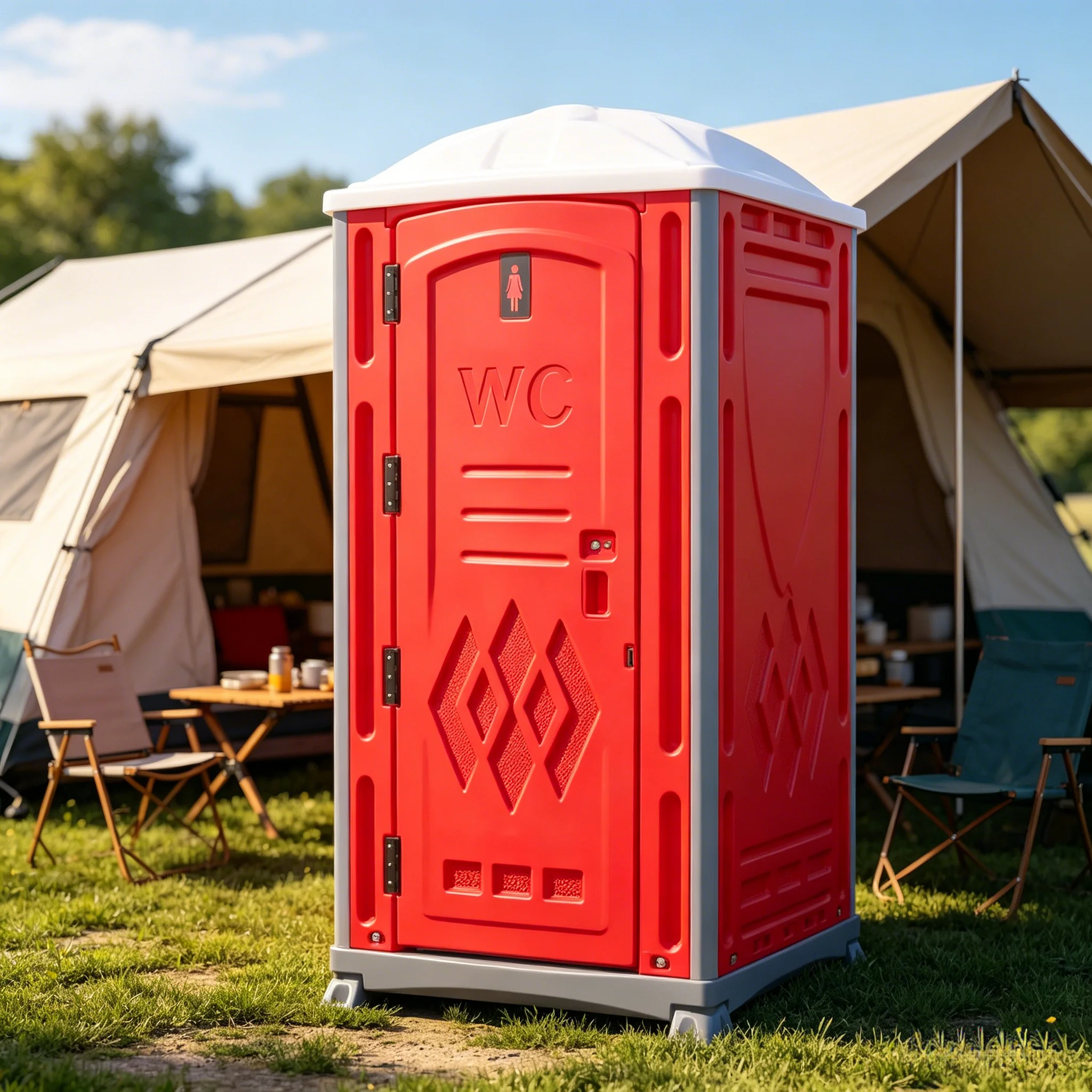 

HDPE Mobile Toilets for Events Portable Outdoor Toilet with Wash Station for Public Wedding and Festivals