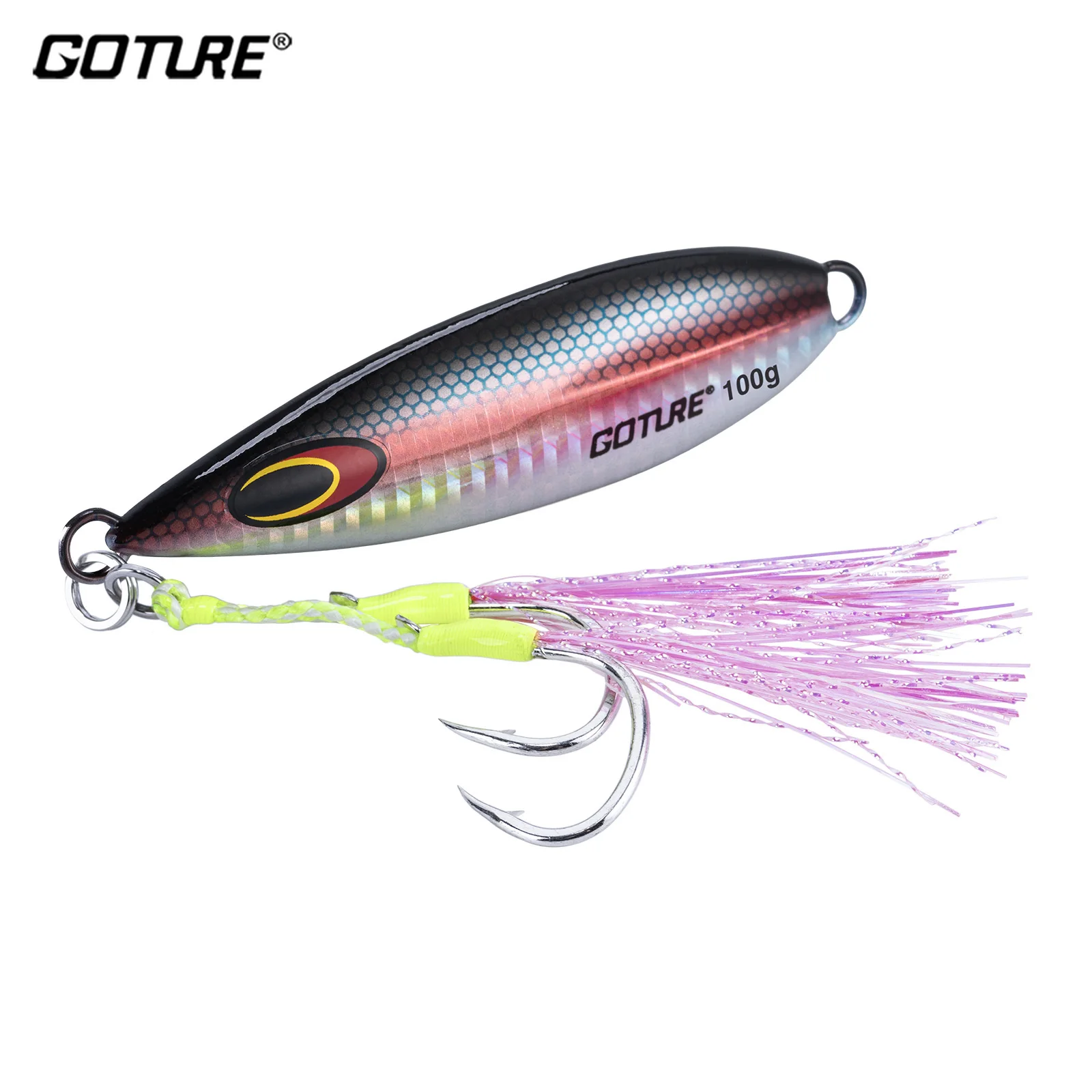Goture señuelo de jigging lento doble anzuelo UV para lubina y atún - imagen 4
