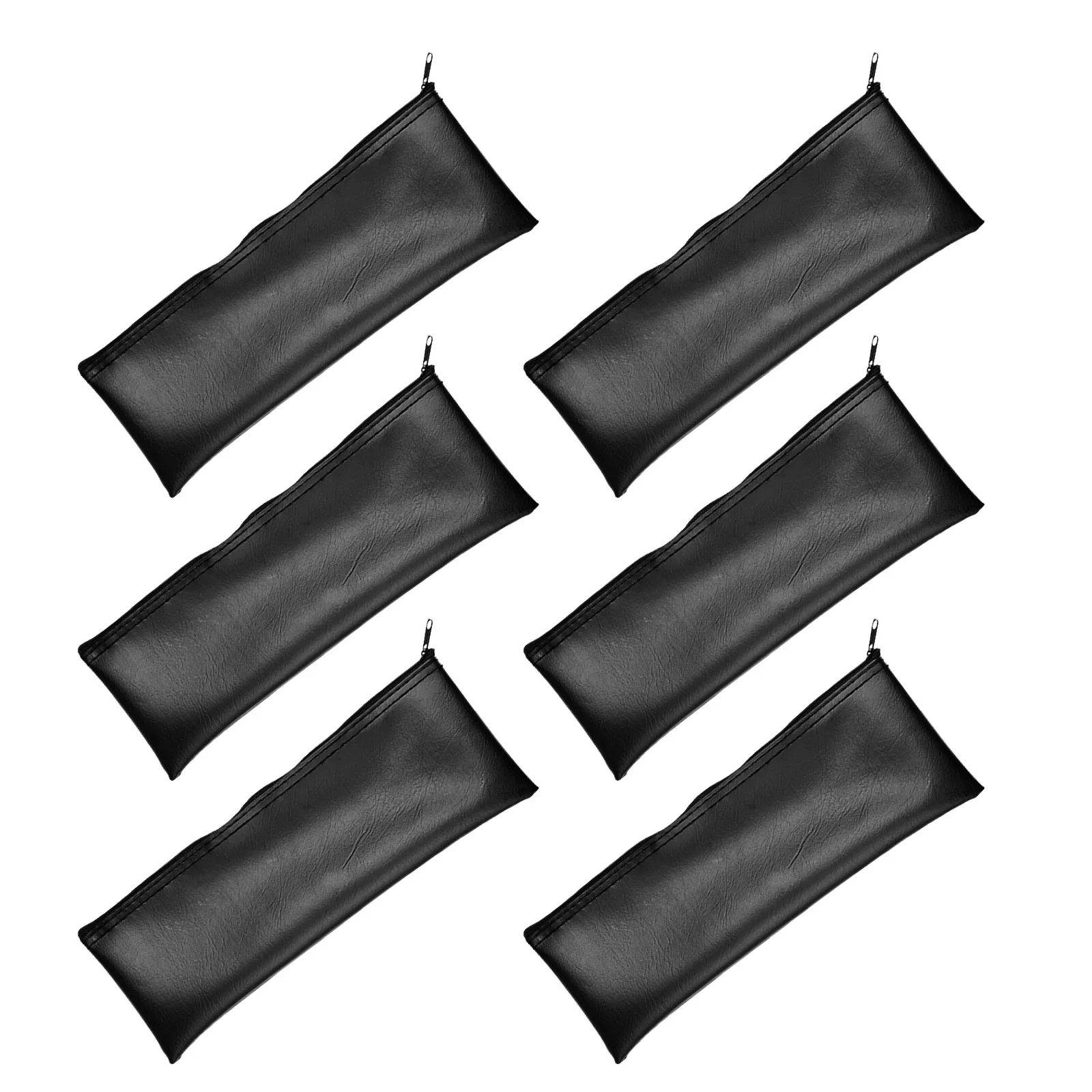 

6Pcs Microphone Carry Pouch Shockproof Soft Lined Zipper Closure Mic Organizer for Stream Recording Equipment