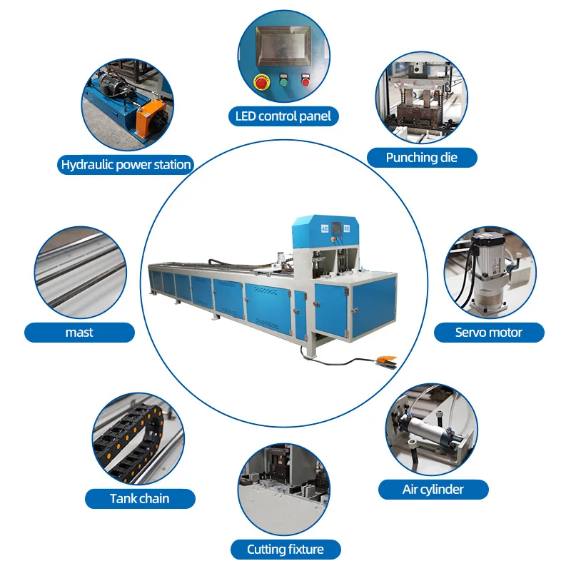 Multifunctional Automatic CNC Portable Hydraulic Stainless Steel Tube Punching Hine Sheet Metal Hole Punch