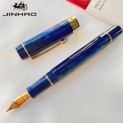 Imagen 2 del producto Jinhao 100 pluma estilográfica celuloide estilo clásico, instrumento de escritura suave de punta fina con convertidor recargable