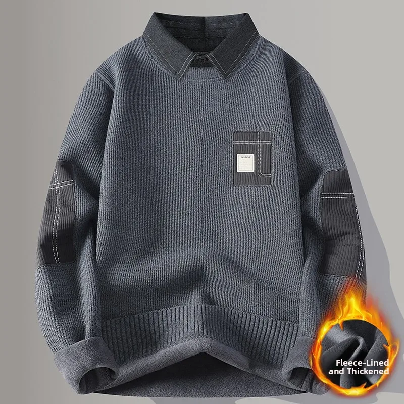 Gray (shirt collar) (plus velvet)