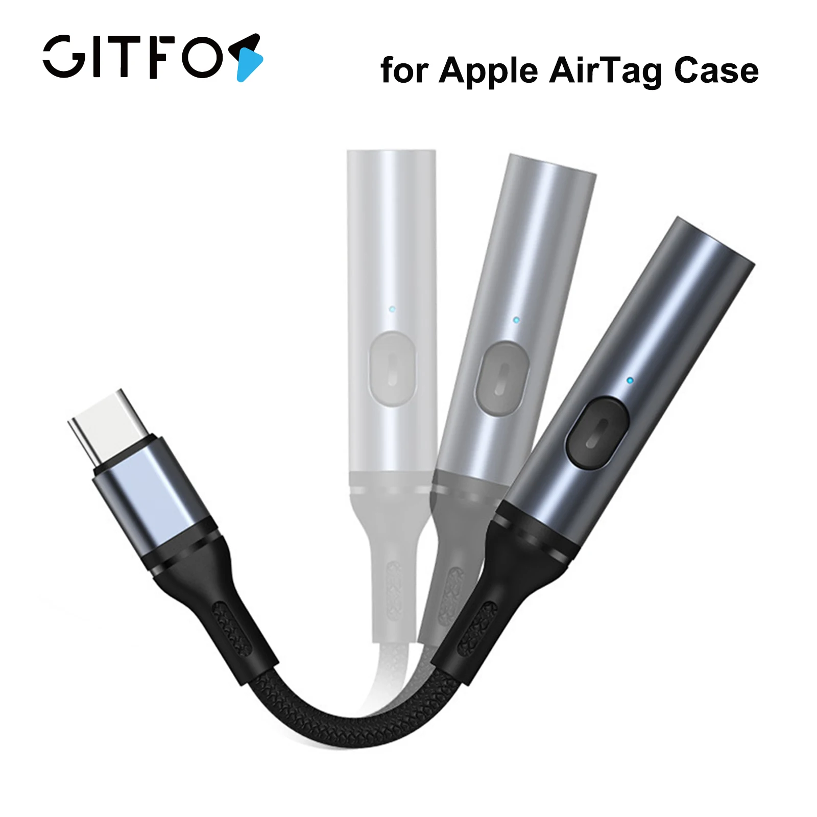 

GITFOS Electric Lighter USB Type C Cable Lighter for Phone Tablets Safety Switch Windproof Rechargeable Flameless Igniter