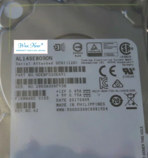 For AL14SEB090N 900G 10K SAS 2.5 inch 12GB enterprise