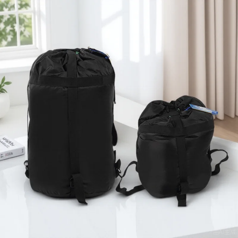 

Black Compression For Sleeping Bag Waterproof Large Capacity Space Saver Storage Bag Reinforced Seams Camping Travel Hiking S