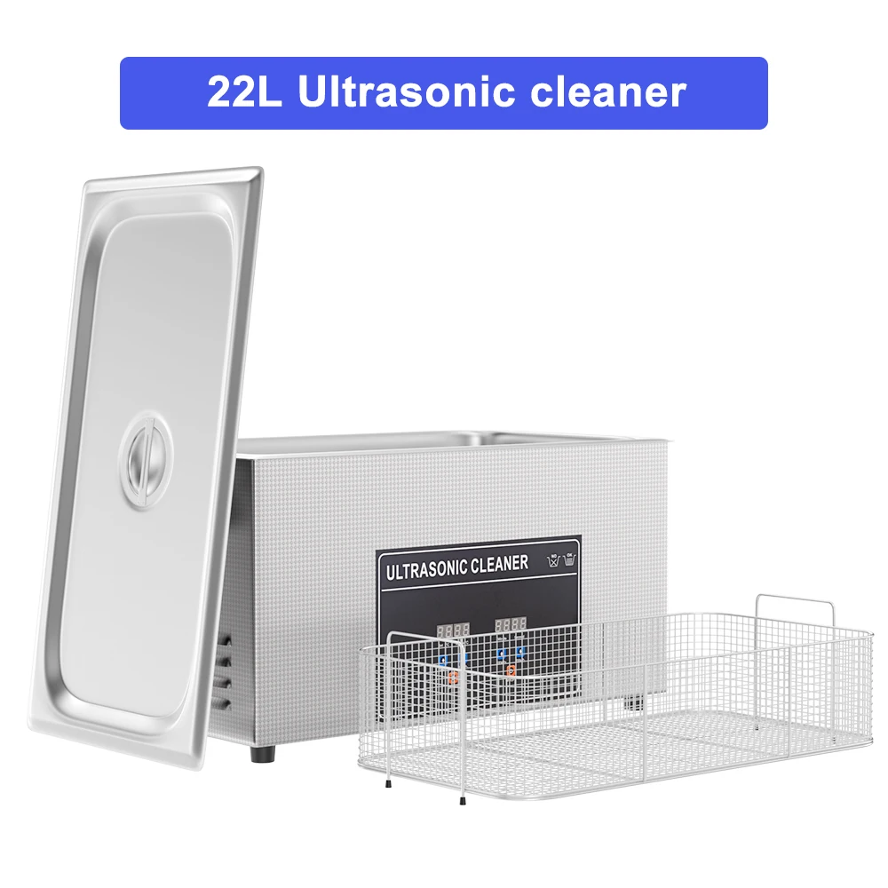 22L منظفات بالموجات فوق الصوتية الطويلة للوحة الأم أدوات آلية الهواتف نظارات غسالة بالموجات فوق الصوتية 600 واط منظف حمام بالموجات فوق الصوتية