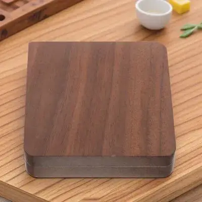 

Wooden Watercolor Palette 15 Compartments Black Walnut Kids Craft Paint Box Portable Empty Pigment Case Art Supplies