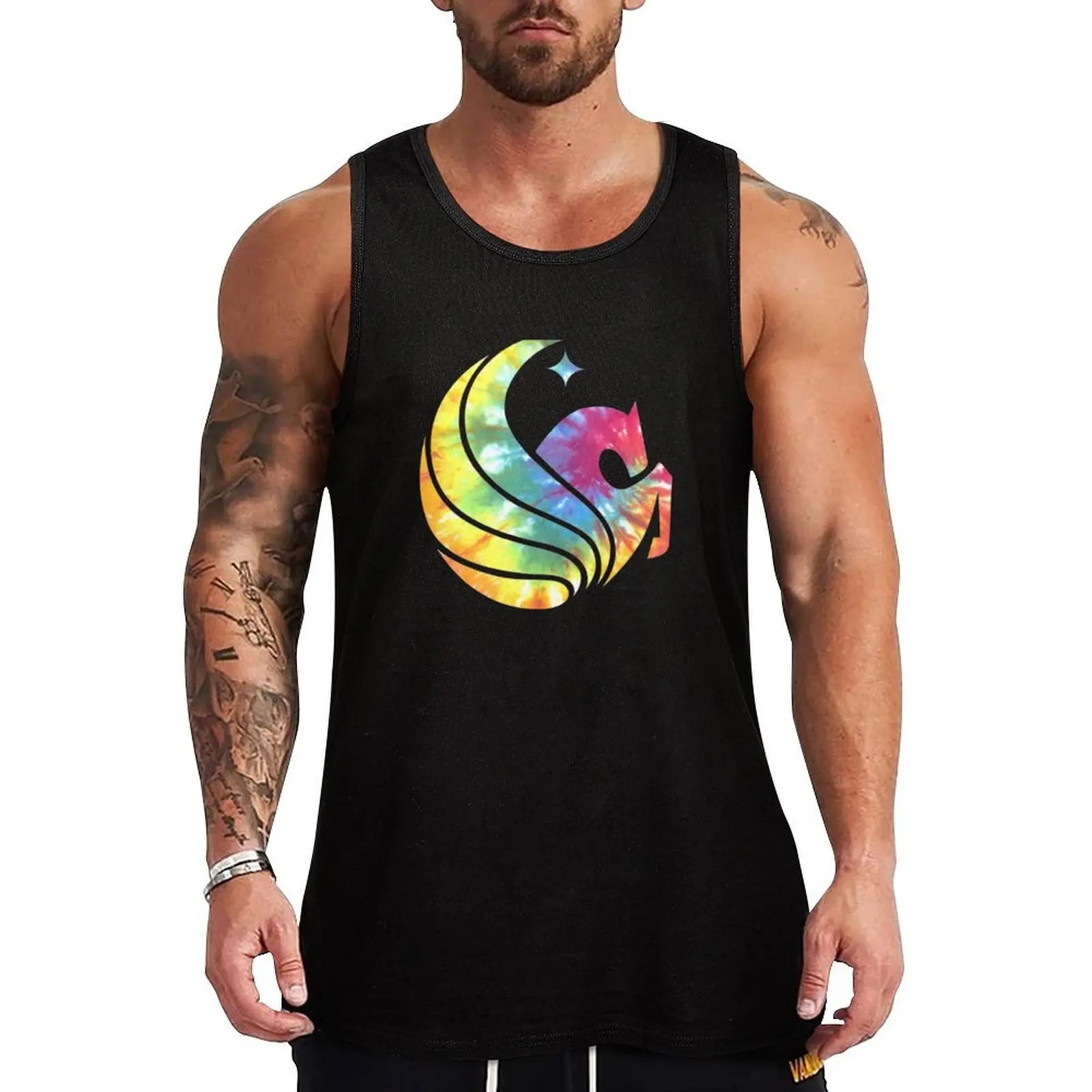 

UCF Knights Tie Dye Tank Top sleeveless shirt man gym t shirt men anime clothes gym top
