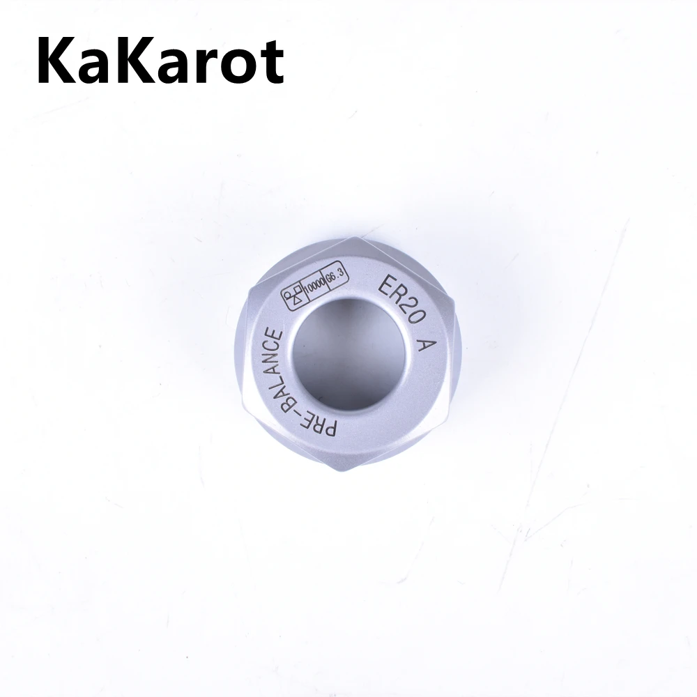 Kakarot er-porca de mandril de pinça er8/er11/er16/er20/er25/er32/er40, tipo a/m/um para suporte de broca e fresa de torno cnc