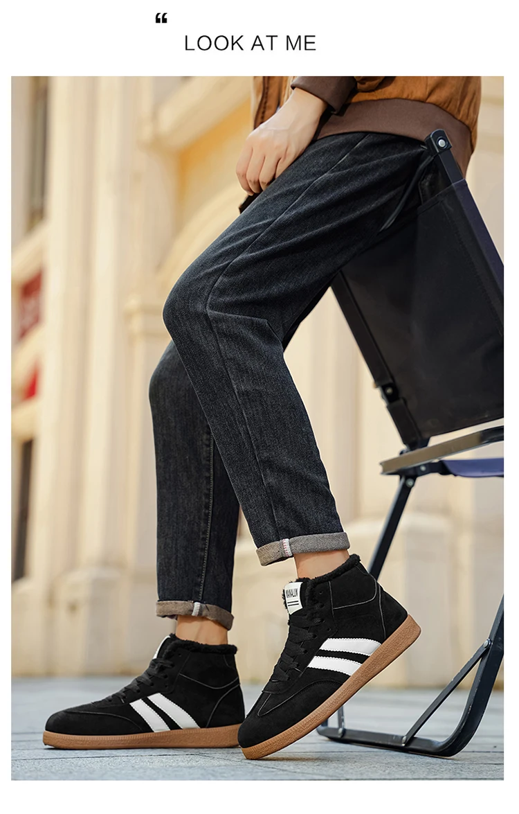 Hohe Schneestiefel, hohe, isolierte Boardschuhe, Winter-Wärmeisolierung, stilvolle, sportliche Freizeitschuhe für Herren, bequem und – Detail 16