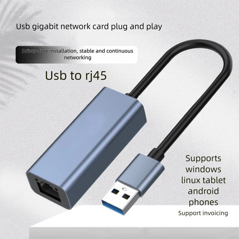 

Высокоскоростной Ethernet-ключ ​ ​ – Адаптер USB 3.0 и Type-C — RJ45 для Windows/Mac/Android (поддерживает 10/100/1000 Мбит/с)