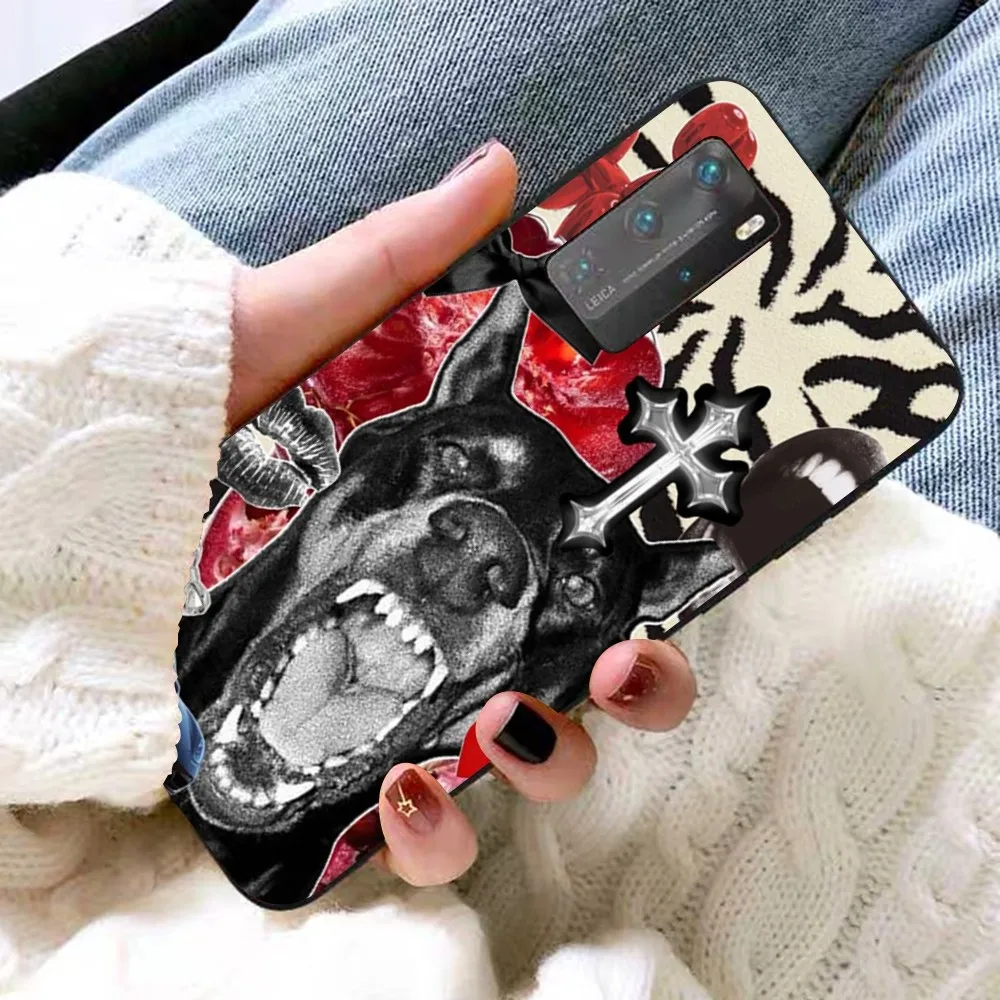 Animal Dachshund Doberman dog Phone Case For Huawei P 8 9 10 20 30 40 50 Pro Lite Psmart Honor 10 lite 70 Mate 20lite