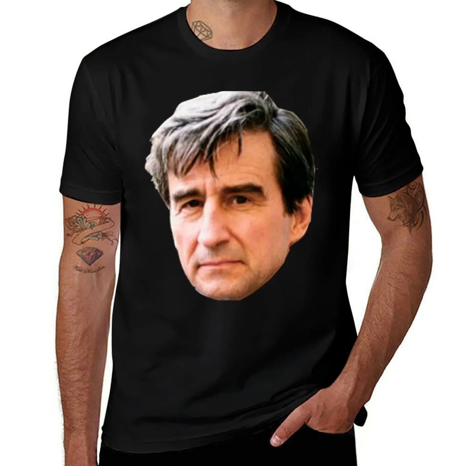 Jack McCoy Law and Order Sticker T-Shirt Comfortable Daily Wear Tee T-Shirt