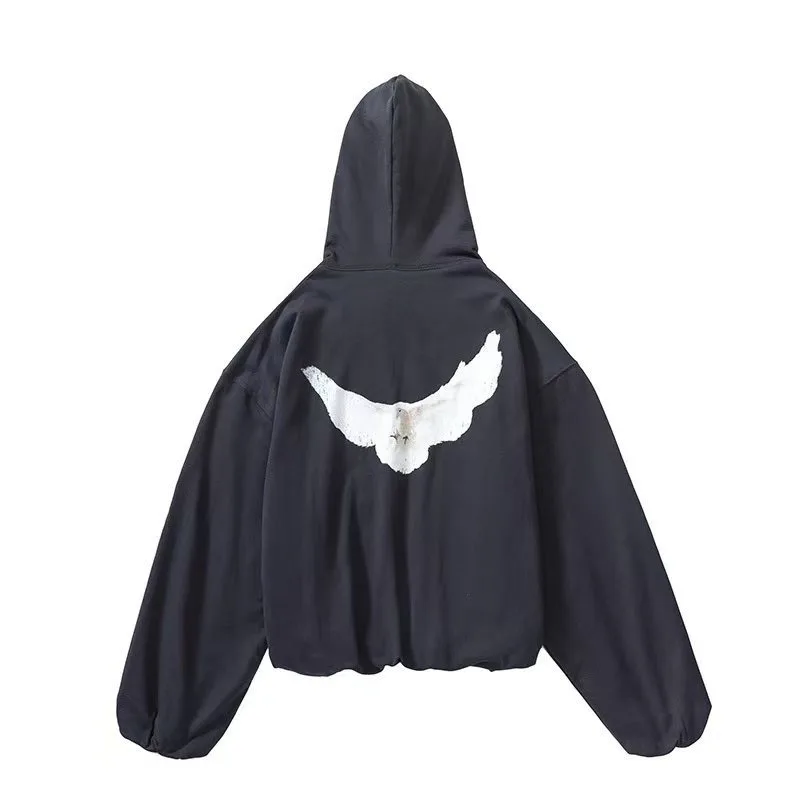 

Худи KANYE WEST Peace Pigeon: Модный свитшот YZY с капюшоном, двухслойный/однослойный, утяжеленный, в стиле High Street