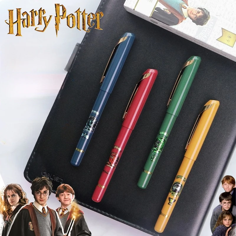 

Fashion Trend Random 1pcs Harries 0.5mm Gel Pen Potters Magic Academy Badge Modeling Signature Pen Student A Gift for A Friend
