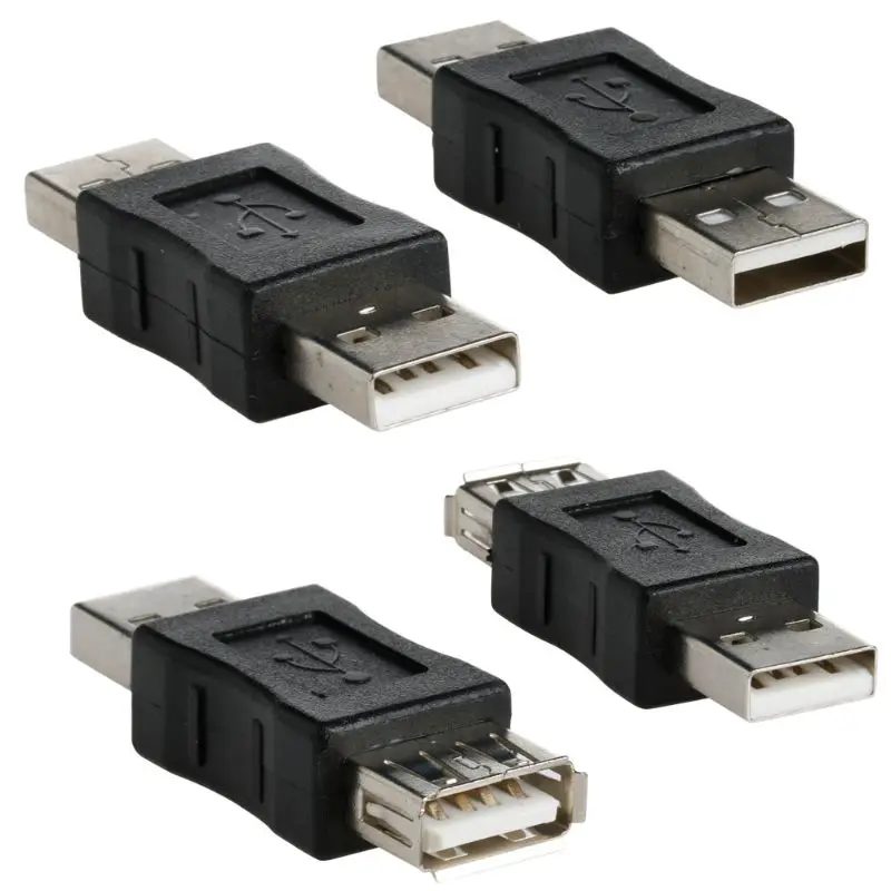 DN59 10 Pcs OTG 5 pin F/for M Mini Changer Adapter Converter USB Male to Female Micro USB Connector for Phones, Computers, La