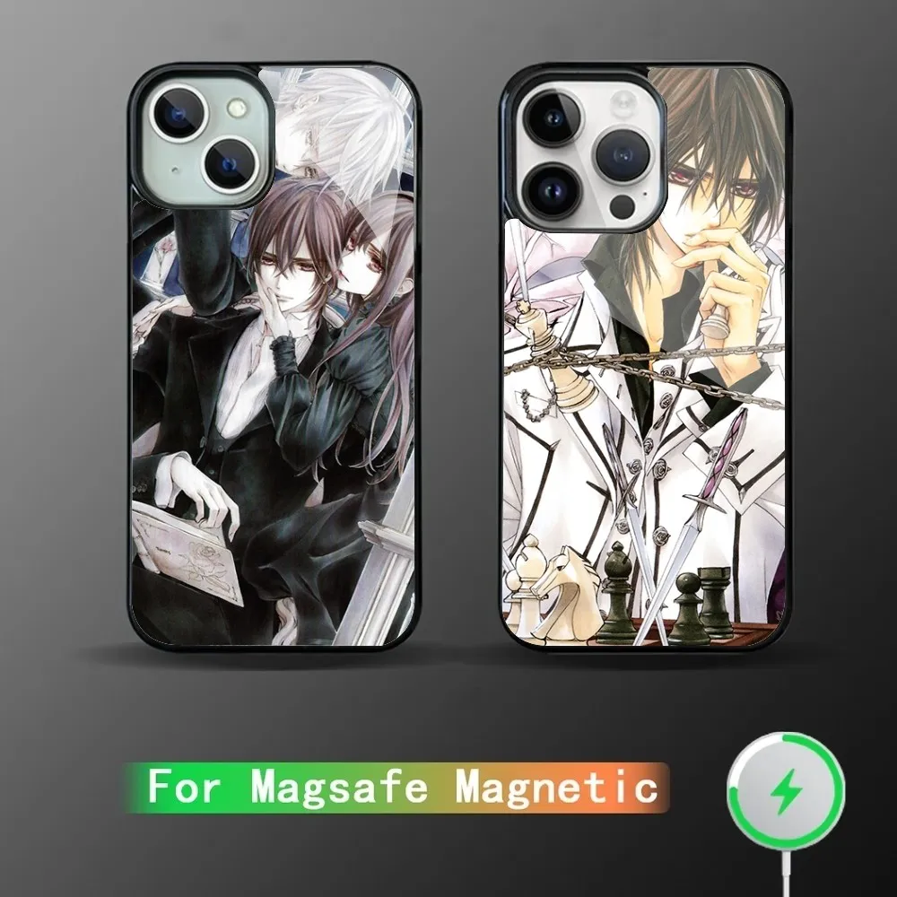 Vampire Knight Phone Case Strong Magnetic For IPhone 15 14 13 Pro Max 11 12 Mini Alex Mirror For Magsafe Wireless Charging Cover