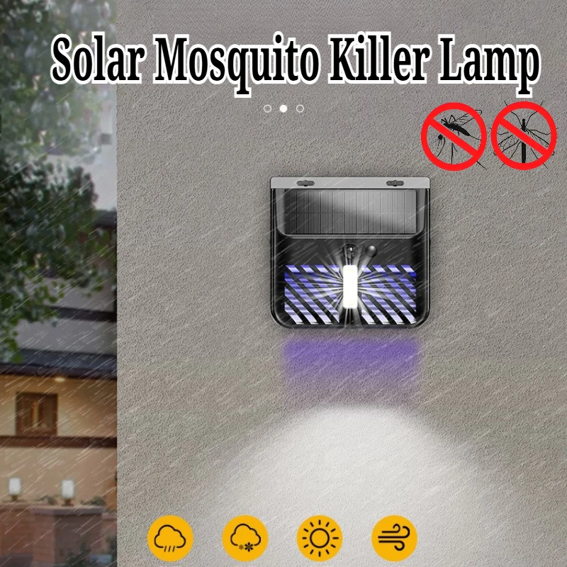 

Outdoor Solar Light And Mosquitos Killer Lamp With Mosquitos Control Function Infrared Sensor Waterproof Road Light For Garden