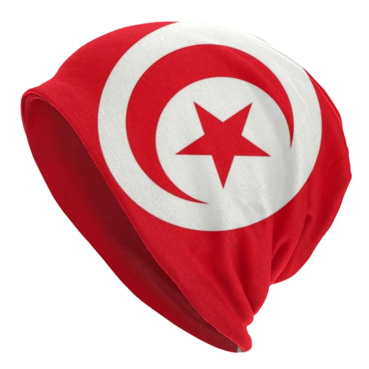 Tunisia Vlag Skullies Mutsen Hiphop Winter Warm Mannen Gebreide Muts Volwassen Unisex Muts Mutsen