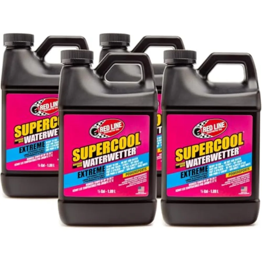 

Red Line 80205 Supercool Extreme Powersports Охлаждающая жидкость, предназначенная для WaterWetter 1, 2 галлона, 4 упаковки для высокопроизводительных мотоциклов