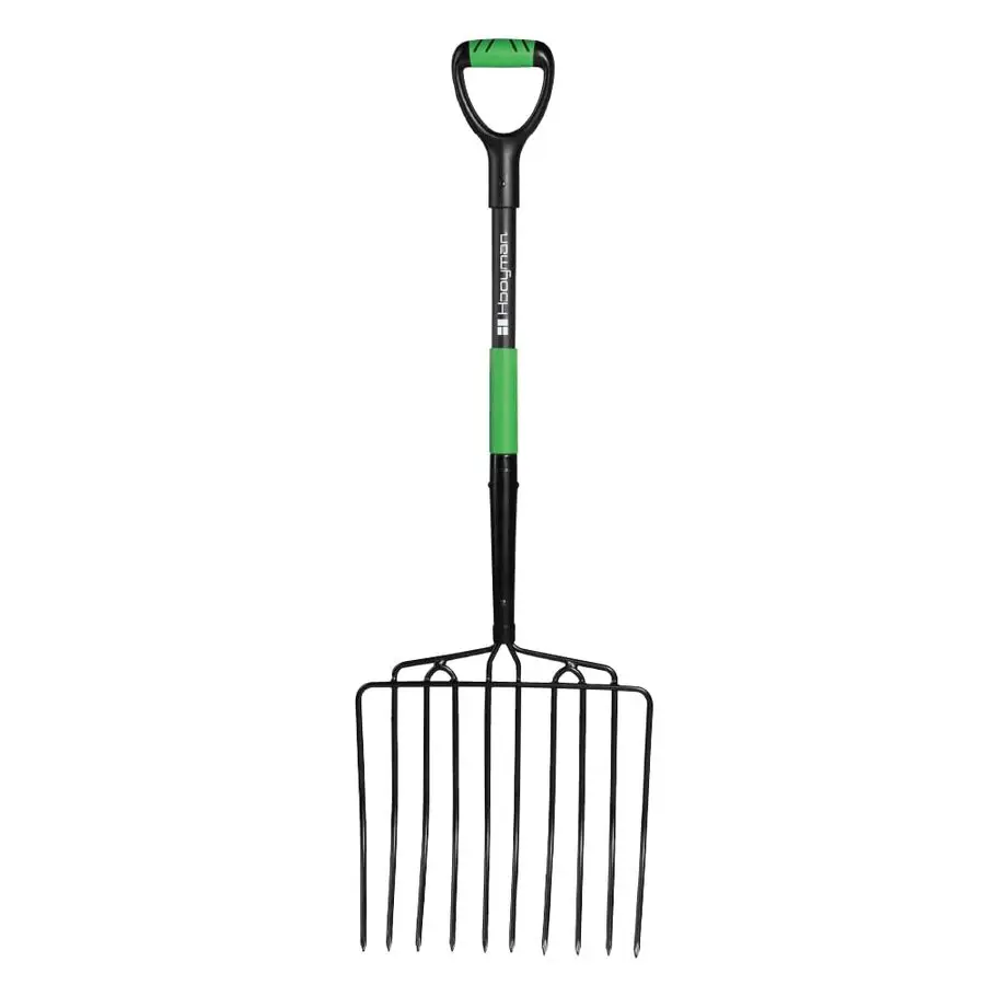 

4 зубца усилителя, вилки с шагом 5 зубьев, вилка Ensilage для тяжелых условий эксплуатации, эргономичные нескользящие ручки из быстрорежущей стали, сердечники из стекловолокна для Gardeni