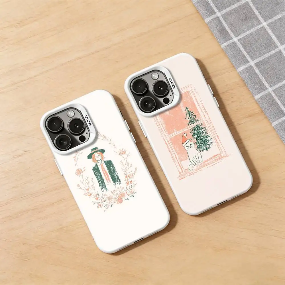 

Risograph Print Phone Case for iPhone 17 16 15 14 13 12 11 Pro Plus Max Air Mini X XS Soft Silicone Cover