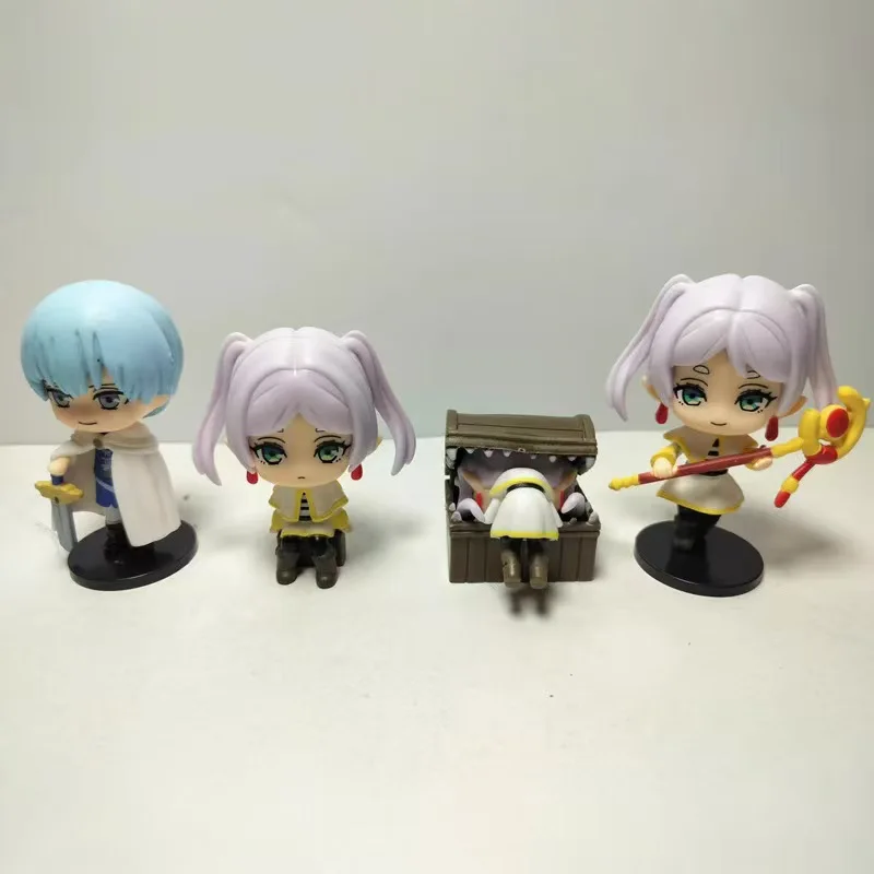 Frieren anime figura lk bonito himmel figura de ação pvc modelo decoração do quarto ornamento de mesa brinquedos para presente aniversário