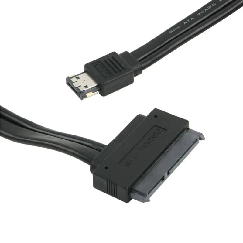 Dual Power 12v And 5v Esatap Power Esata Usb 2.0 Combo To 22pin Sata Cable For 2.5