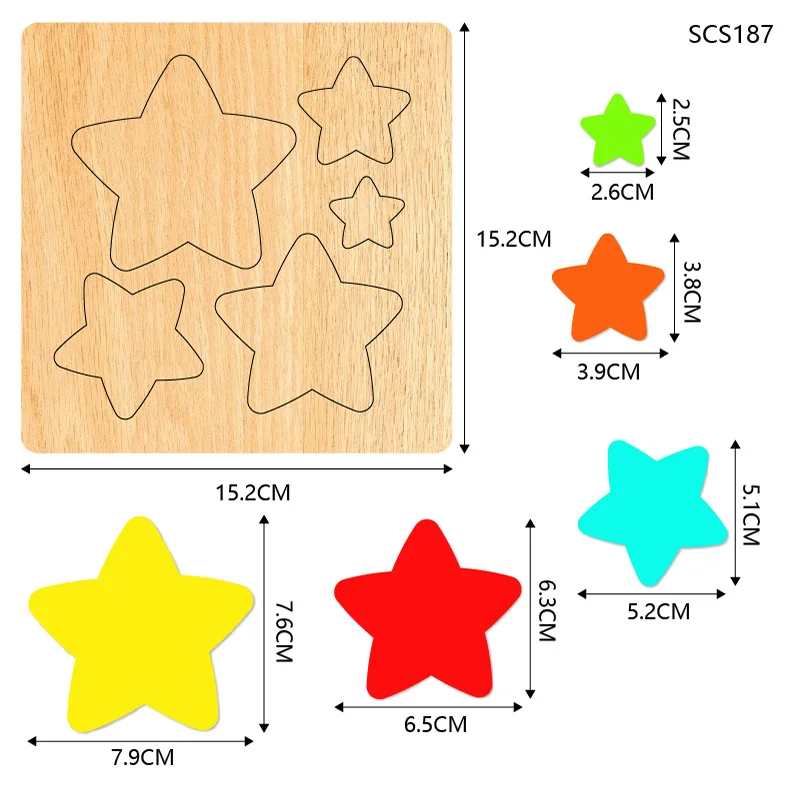 Wooden Cutting Knife Die, Stars Phone Instrument, Used with the Machine, SCS187