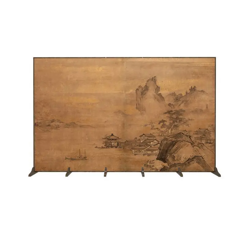

Landscape, folding, screen, partition, photography, decoration, fabric, movable