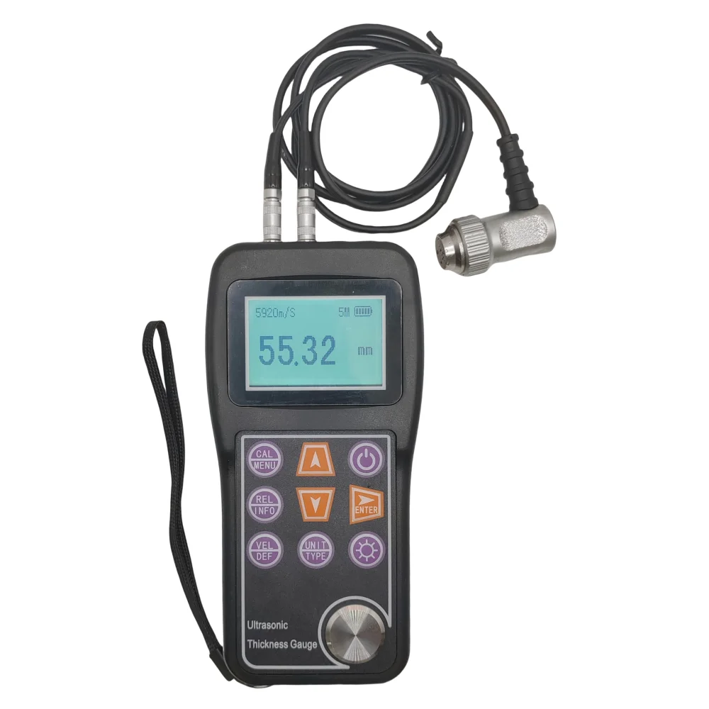 

0.01mm Resolution Plastic Glass Metal Digital Thickness Measurement Meter Portable High Precision Ultrasonic Thickness Gauge