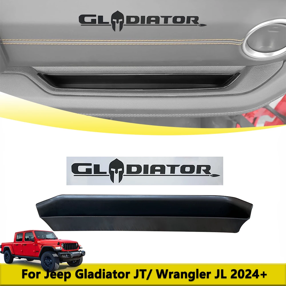 

Front Passenger Armrest Storage Box Organizer for Jeep Wrangler JL Gladiator JT 4XE 2024 2025 Car Styling Stickers Accessories