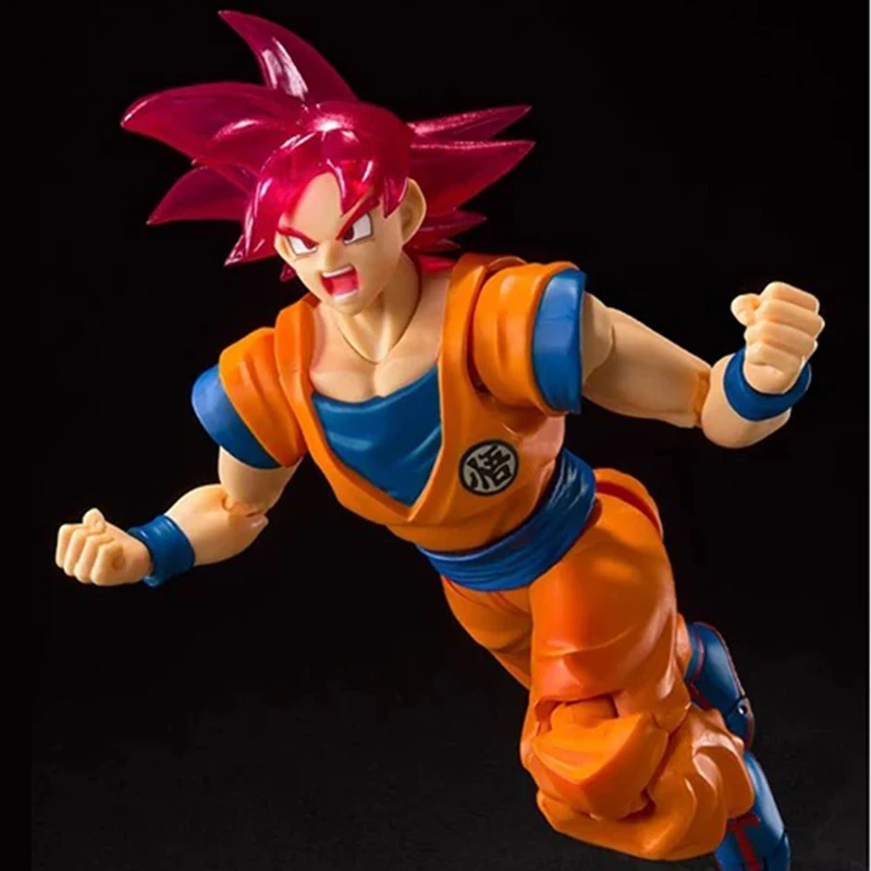 ドラゴンボール SHF 超サイヤ人ゴッドレッド 孫悟空 アクションフィギュア PVC 可動式 ゴクブラック アニメフィギュア コレクションモデル おもちゃ 子供向けギフト