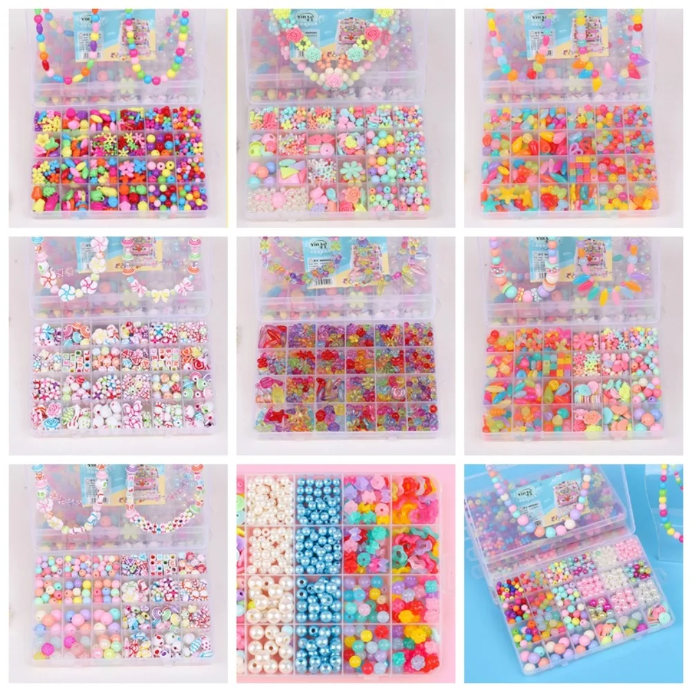 Handmade Diy Children's Beaded Toys DIY Toy Storage Box DIY Handmade Beaded Toy Beaded Production Material DIY Making Beads Kit